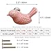 ESreake 10Pcs Bird Shape Ceramic Kids Drawer Knobs,Cute Cartoon Animal Cabinet knobs with 2 Kinds Screws,Baby Boys Girls Dove Knobs Handles Pulls for Drawer Cupboard Dresser Bookcase (10, Bird-Pink)