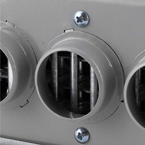 Garsent Chauffage de Voiture Compact 12V, 3 Trous 400W à 600W 12V Chauffage de Voiture Réchauffeur de Givre à Faible Bruit Chauffage de Voiture 3 Trous