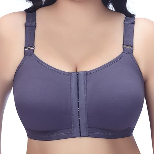 Image of TRYLO Cotton Riza Women's Non-Padded Non-Wired,Full Coverage,Seamless Front Open Bra