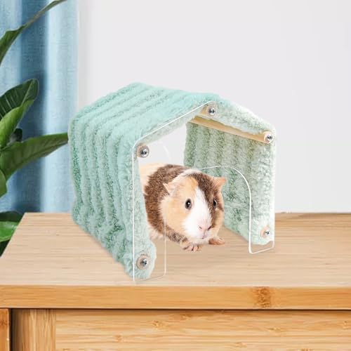 Esconde de animal interno, pele de animal pequeno,Porta acrílica Hole de animais destacável | Louse