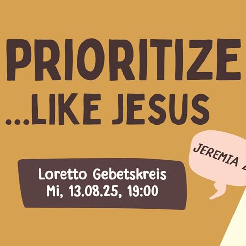 『PRIORITIZE like Jesus - Jeremia K.』のカバーアート