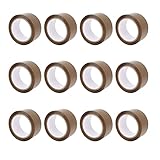FYBR TAPEMAXX 12 Rollen Paketklebeband Paketband Packband Packing Tape Klebeband Paket Packetbandrolle Verpackungsband 48 mm x 66 m - Packetband Packetkleband Basic Pack Verpackungsklebeband Umzug