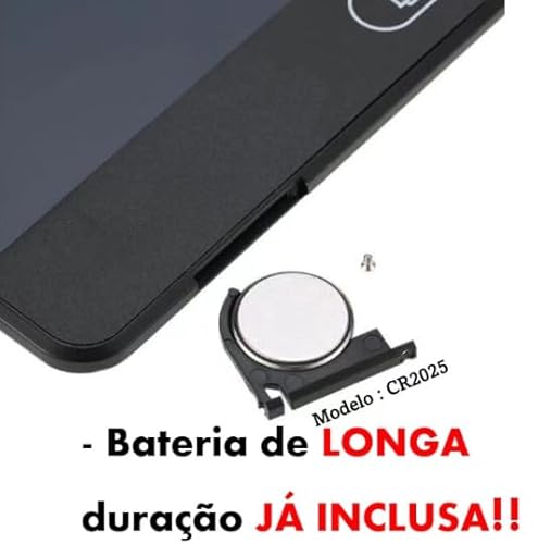 Lousa Digital Infantil Multicolorida com Caneta para Desenho - Cores Sortidas 12