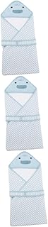 Veemoon 3 Pçs Toalha De Bebê Toalha Com Capuz Toalha De Bebê Toalha De Bebê Recém-Nascido Swaddle Toalha De Bebê Swaddle Cobertor De Algodão Toalha De Pano Para Recém-Nascido Toalha