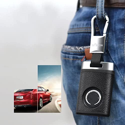 Sanrily Keyless Key Fob Cover Case For Cadillac Ct5 Srx Sts Dts Cts Ats Ct4 Abs Plastic Leather Key Protector Shell With Metal Keychain Pink #TOP4