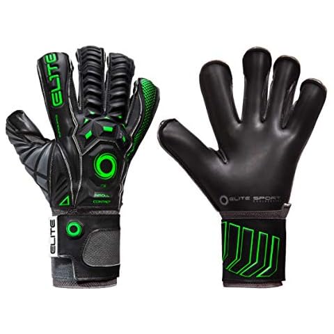 Elite Sports Torwarthandschuhe/Fußballhandschuhe mit maximalem Griff und Fingerschutz Cover