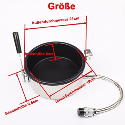 Popcorn Maker Ersatztopf, Antihaft-Anti-Korchpfanne für elektrische Maschinen, leicht zu reinigendes Zubehör für Familiensnacks, 2 Löcher 15 mm