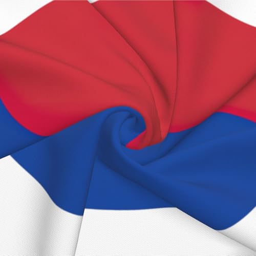 Housse de coussin lit et salon imitation lin imprimé drapeau Corée