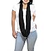 Breastfeeding Cover Infinity Scarf - Nursing Cover Converts to Multi-Use Baby Car Seat Canopy, Stroller Cover, High Chair and Shopping Cart Liner - Black