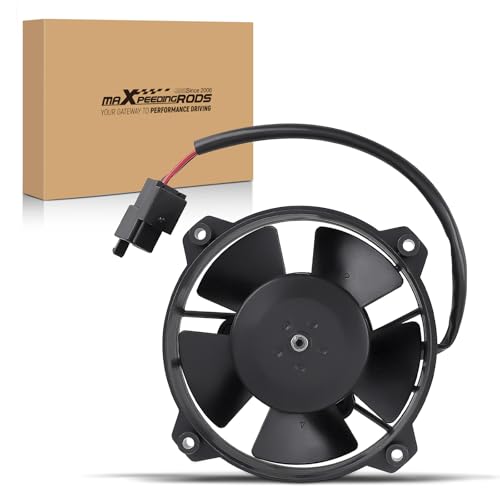 Image of maXpeedingrods 30103018 4 inch Paddle Blade Puller Fan 12V Universal for Motorcycles, Trikes, RVs, Agricultural Machinery VA32A10162A