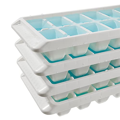 Bandejas para hielo apilables blancas miniatura 3