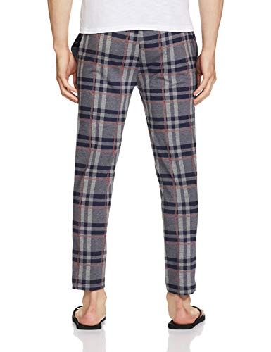 Image of Jockey IM03 Men's Tencel Micro Modal Cotton Elastane Stretch Regular Fit Checkered Pyjama with Side Pockets (Prints May Vary)