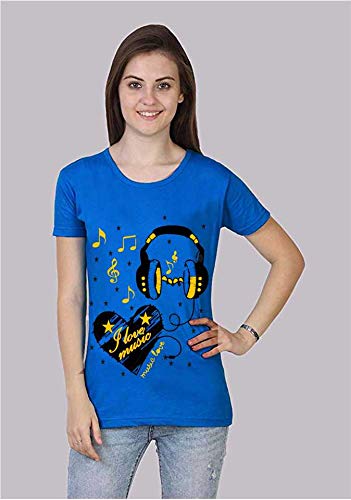 Image of Womens Regular Fit Half Sleeve Red,Black,Grey,Royal Blue T Shirt Pack of 4