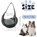 XGOPTS Hundetragetasche Verstellbar Tragetasche Hund bis 5 kg Atmungsaktiv Tragetuch Hund Outdoor Hundetasche für Kleine Hunde Katzen Schwarz
