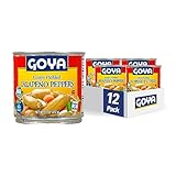 Goya Foods Green Pickled Jalapeno Peppers, Whole, 11 Ounce (Pack of 12)