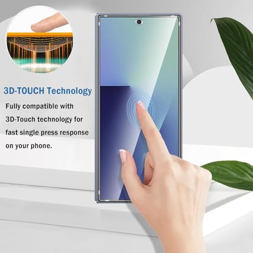 Image of Uyiton SHILD (Pack of 2) Tempered Glass Screen Protector for Samsung Galaxy Z Fold 7 | HD Clarity | Scratch Resistant | Fingerprint Unlock Support | Case Friendly | Full Front Screen Protection