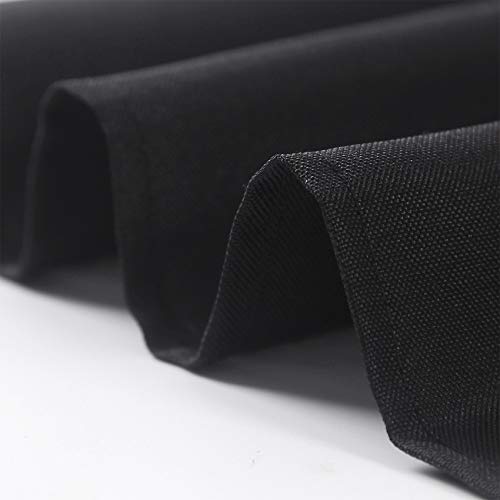 Ascoza 12Pack 90X156 Inch Black Rectangular Tablecloth 8 Feet Table Cloth In Polyester Fabric For Wedding/Banquet/Restaurant/Parties #TOP3