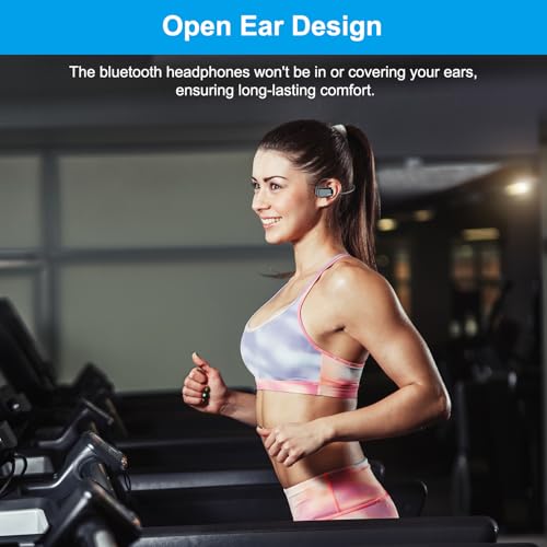 Image of Open Ear Bluetooth V5.4 Wireless Headphones with Noise Cancelling Mic