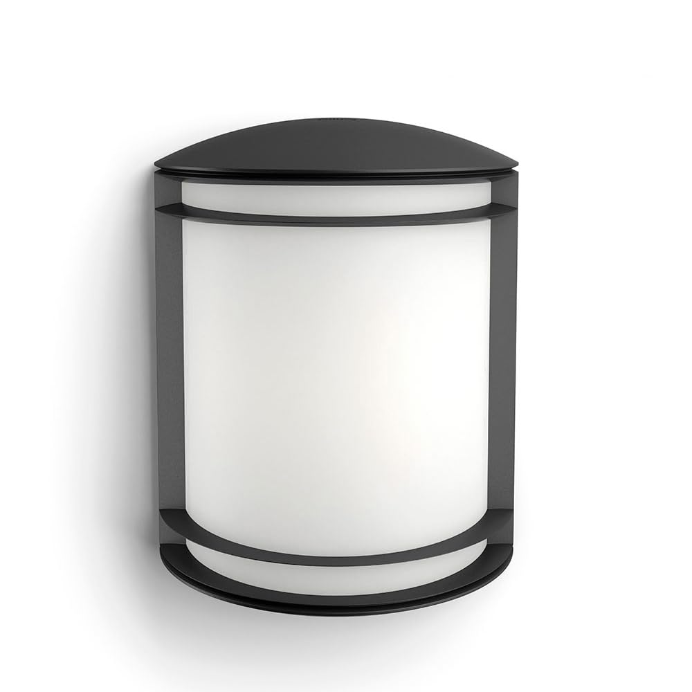 Aplique LED 6W 600lm 4000K negro, ideal para iluminación interior y decoración moderna.