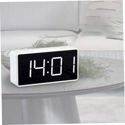 Reloj digital LED para ver la hora sin gafas despertador con brillo tenue y repeticion de alarma 8