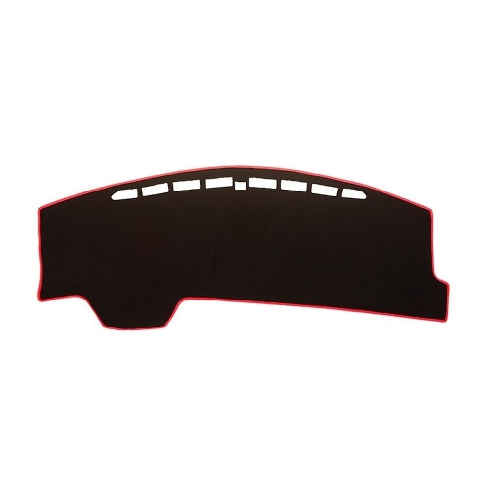 Auto Dashboard Matte Dashmat Dashboard Abdeckung Matte Teppich Dash Sonnenschirm Schützen Styling Auto Für Stadt Gnade 2015 2016 2017 2018 2019(Right Hand Drive,Red Edge)
