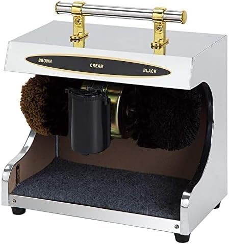 Shoe Polisher Machine, Shoe Polisher Automatic Induction, Ful Automatic Infrared Sensor Portable Household Comb Brush Shoe Polisher(White)