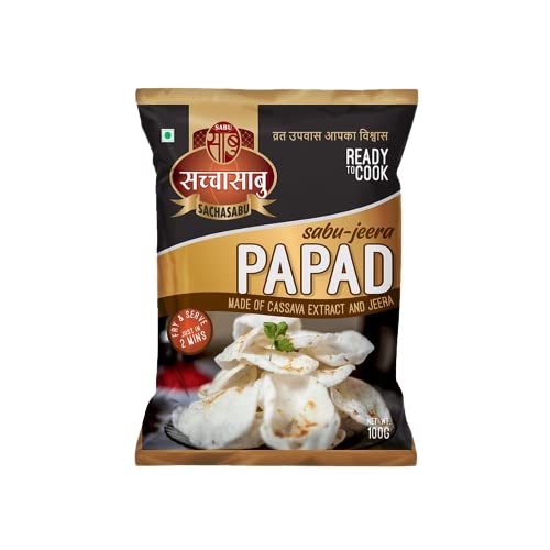 SACHASABU Special Jeera Papad Homemade, Ready to Fry Traditional Taste (100g) (B0C33Z1SBL) Amazon Price History, Amazon Price Tracker