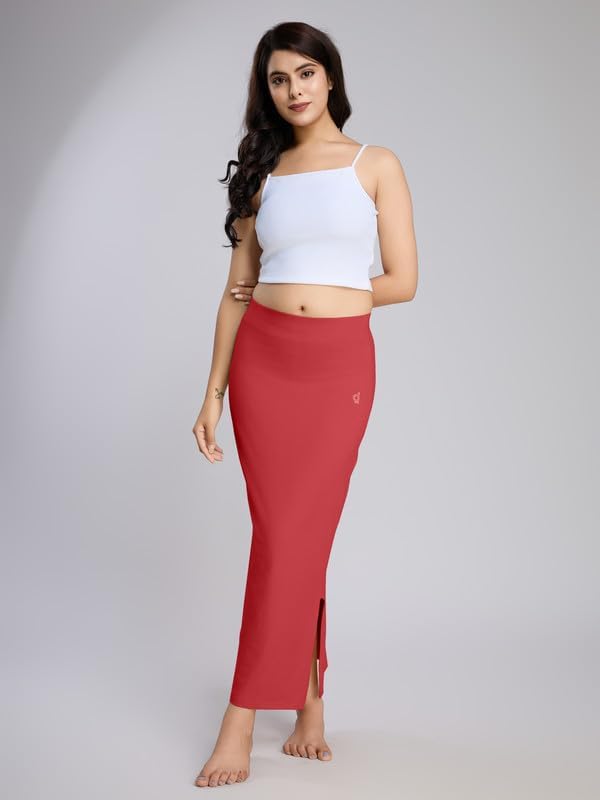 TRENDMALLS Women's Pure Cotton Elastane Straight Saree Shapewear Petticoat for Women, Petticoat Skirts for Women Shaper - Image 5