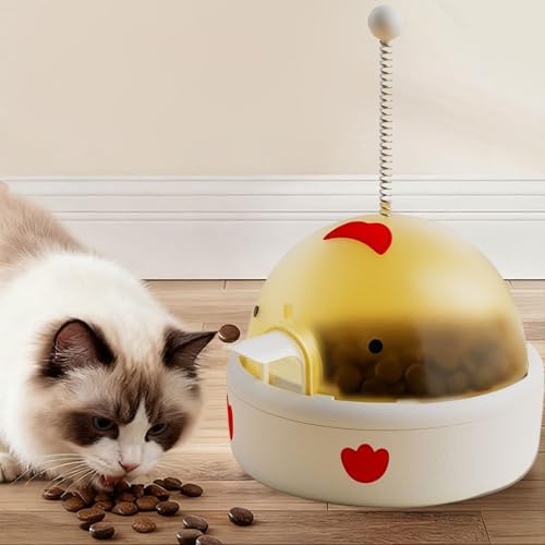 Distributeur de nourriture puzzle pour chat avec jeu interactif électronique - 4