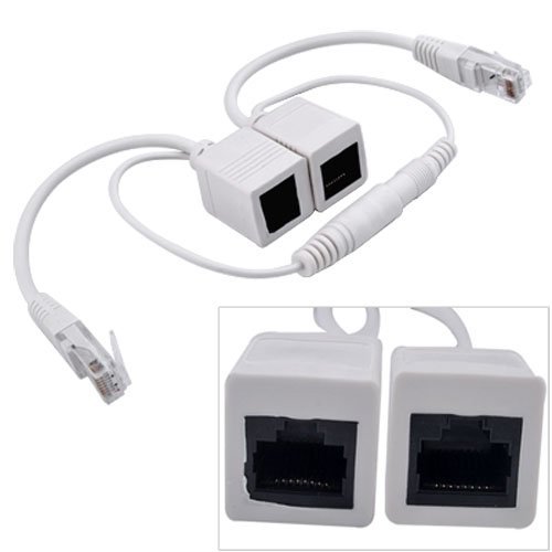 K Iniettore e Splter PoE con Connettore DC 5.5x2.5mm, Adattatore PoE Passivo RJ45 Power Over Ethernet 12V-48V per Telecamera IP 7 K Iniettore e Splter PoE con Connettore DC 5.5x2.5mm, Adattatore PoE Passivo RJ45 Power Over Ethernet 12V-48V per Telecamera IP 7