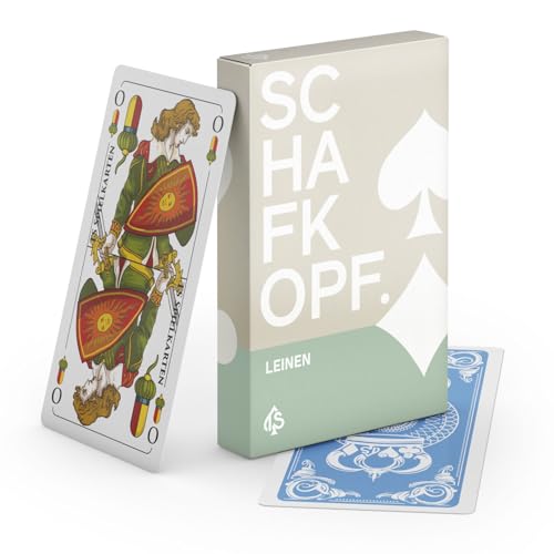TS Spielkarten Schafkopf Karten Leinen - Bayerisches Bild - Turnierqualität - abwaschbar und langlebig - Binokel & Tarock Karten