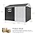 VanAcc 10x8.6x7.3 FT Sheds & Outdoor Storage, Lockable Double Hinged Doors and 4 Vents, Metal Large Shed, Backyard Storage for Bikes and Garden Tools Dark Black/White
