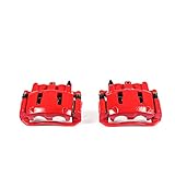 Power Stop Front S4606 Pair of High-Temp Red Powder Coated Calipers For Explorer, Ranger, Mazda B2300, Mazda B2300, Mazda B, Mazda B, Mazda B3000, Mazda B4000, Mountaineer [Model Specific]