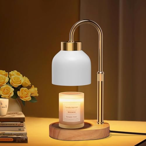 seenlast Lámpara Calentadora de Velas, Candle Warmer Lamp con Temporizador y Regulador de Intensidad,Calentador Velas Vintage,Lampara Vela para velas aromáticas, Hogar, Decoración