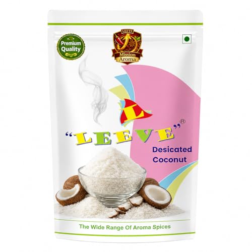 Image of Leeve Desiccated Coconut Powder 800g | Fine Coconut Copra Bura | Baking, Sweets, Garnish & Cooking Use | Fresh Dry Coconut Powder | No Added Preservatives