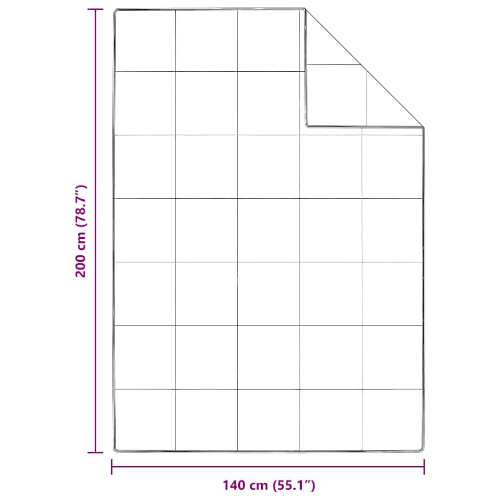 vidaXL Kołdra 140 x 200 cm Wiosna, Jesień Pióra Biały Oddychające