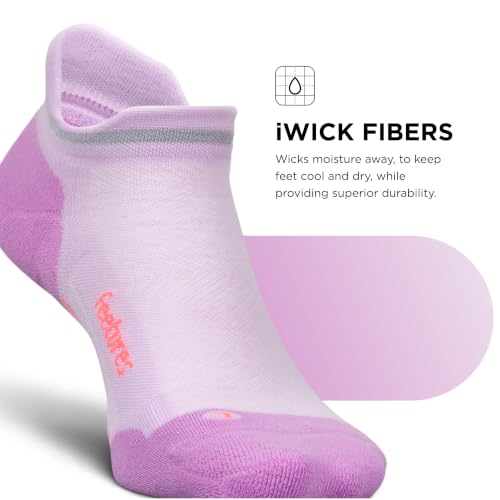Image of Feetures Elite Max Cushion No Show Tab - Running Socks for Men & Women, Athletic Compression Socks, Moisture Wicking