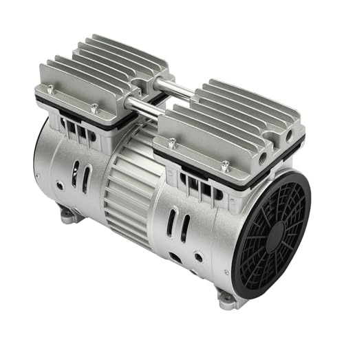 Air Compressor Pump Head Oil-Free Air Compressor Motor Single Stage Twin Cylinder 3Hp High Flow 66Gal Oil-Free Silent Pump For Automotive Industrial Pneumatic Tools
