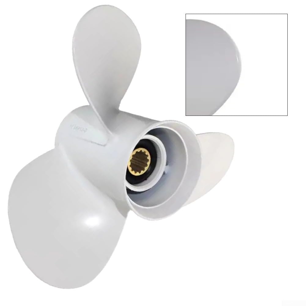 Elica fuoribordo 11 1/8x13 pollici in acciaio inox 13 denti design per 40-60HP barca motori