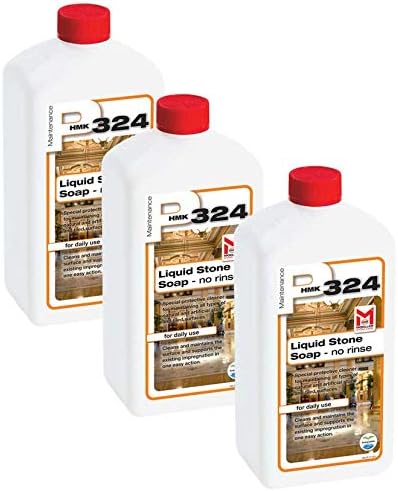 HMK P324 (P24) Liquid Stone Soap 1-Liters 3-Pack pH Neutral Stone Maintenance Cleaner