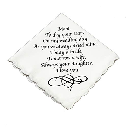 Mother of the Bride Wedding Handkerchief by Wedding Tokens Mother of the Bride Wedding Handkerchief by Wedding Tokens
