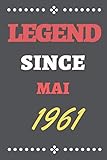 Photo Gallery legend since mai 1961: gift for a legend born in mai /notebook birthday gift for girl/boy/students/friends. : lined notebook / journal gift, 110 pages, 6x9, soft cover, matte finish Photo Gallery legend since mai 1961: gift for a legend born in mai /notebook birthday gift for girl/boy/students/friends. : lined notebook / journal gift, 110 pages, 6x9, soft cover, matte finish