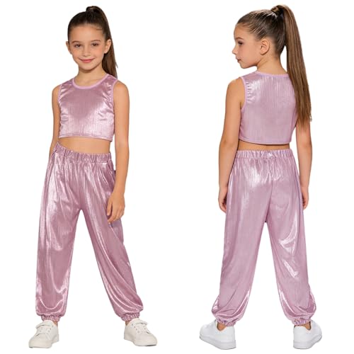 Ensemble danse hip hop fille pantalon et crop top pour gala de jazz