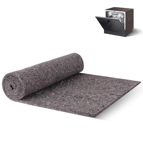 Tafbrik Dishwasher Insulation Blanket Pipe Insulation Roll Sound Insulated Blanket for Wall Pipe Dishwasher (18 x 70 x 0.4 inches)