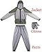 doorslay Fishing Suit - Mesh Bug Suit for Outdoor with Jacket, Pants, Hood & Gloves for Fishing, Hiking, Hunting, Camping
