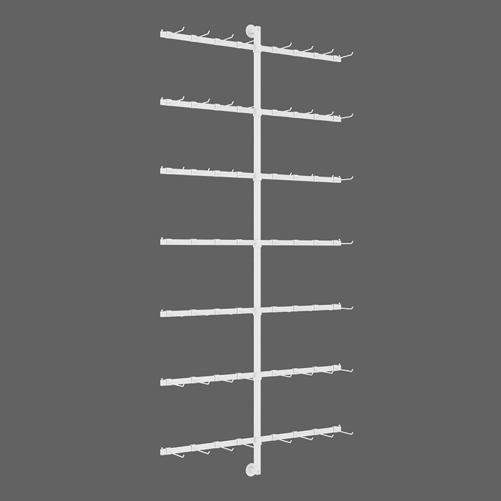 HUXUZYDY Espositore da parete multiuso per cappelli e accessori da calcio, perfetto per la decorazione della casa, 80 x 175 cm, bianco-80 x 175 cm