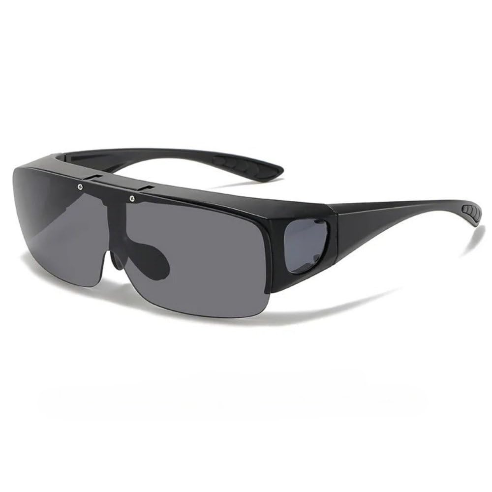 Okulary przeciwsłoneczne męskie Outdoor Sports Cycling Okulary przeciwsłoneczne Designer Popularne okulary, czarno-szare
