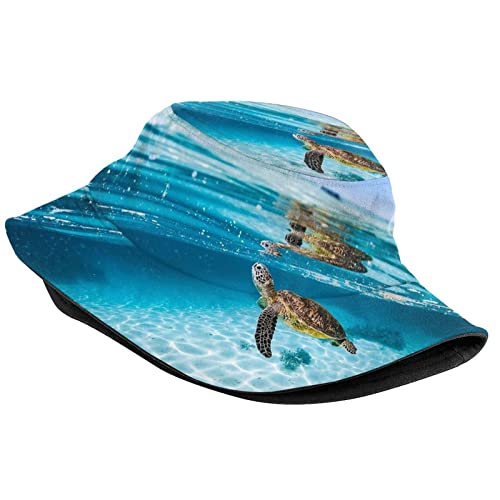 Sombrero tipo Bucket Sea Turtle Unisex Plegable miniatura 2