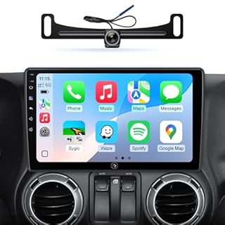 Car Radio for Jeep Wrangler JK Compass Grand Cherokee Dodge Ram Upgrade Stereo Wireless CarPlay Android Auto Touch Screen/Android13/Bluetooth/GPS Navigation/HD Backup Camera