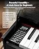 STRICH 88 Keys Digital Piano, Hammer-Action Fully Weighted Keyboard, Cover Designed Electric Piano Keyboard with Furniture Stand, Headphones, Three Pedal, Classic Black, SDP-500